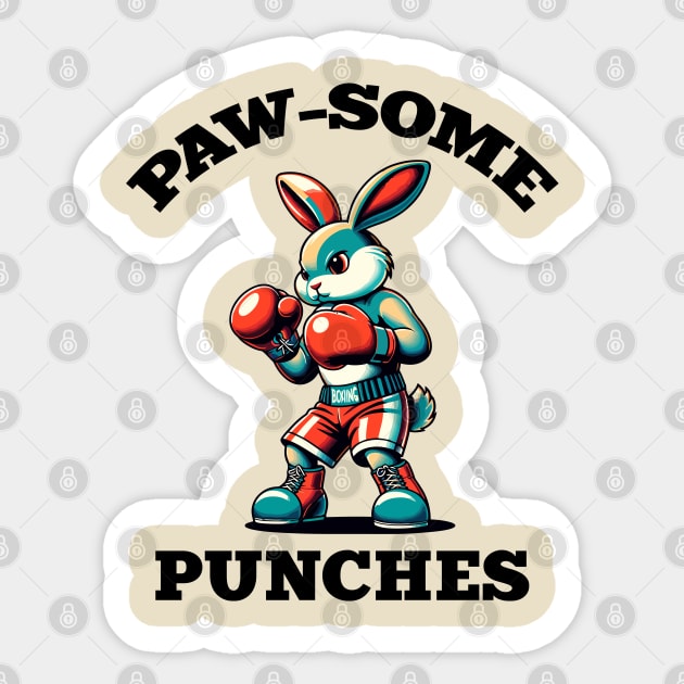 Bunny Boxer Sticker by Art_Boys